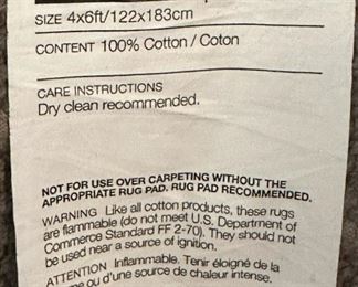 CRATE & BARREL Remy Rug Shale