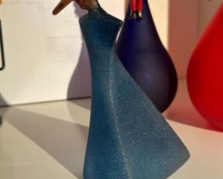 KOSTA BODA Catwalk Madame in Blue Art Glass