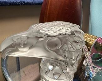 Vintage Lalique of France Crystal Tete D' Aigle (Eagles Head)