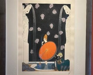 Signed Limited Edition ERTE "The Bath of Marquise"