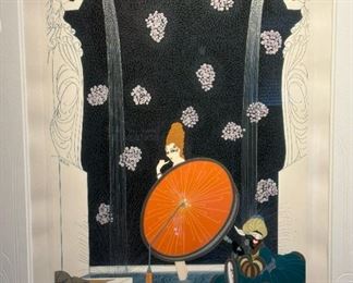 Signed Limited Edition ERTE "The Bath of Marquise"