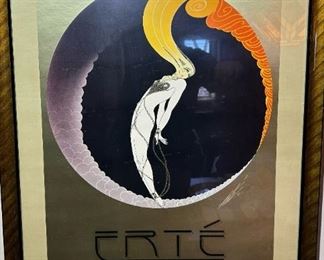 Framed ERTE L'Amour 1979 Serigraph Mirage Edition