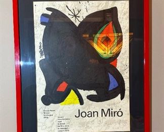 JOAN MIRO Grand Palais 1974 Exhibit Serigraph