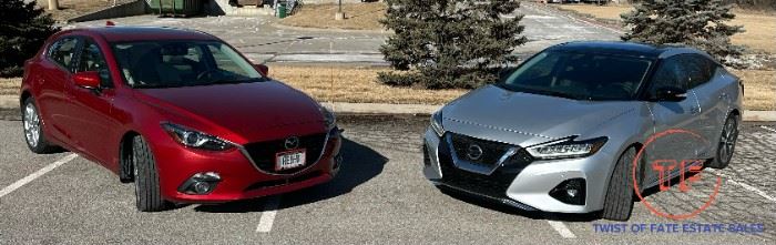 2014 MAZDA 3 Hatchback and 2019 NISSAN Maxima Platinum