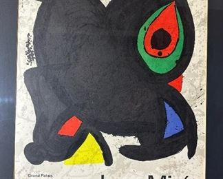 JOAN MIRO Grand Palais 1974 Exhibit Serigraph