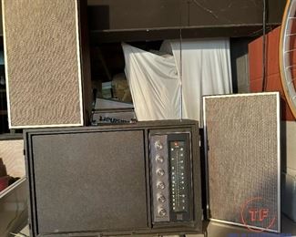 1960's Magnavox Stereophonic Micromatic Portable Stereo and Record Player