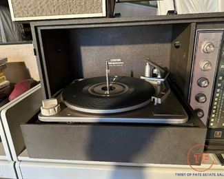 1960's Magnavox Stereophonic Micromatic Portable Stereo and Record Player