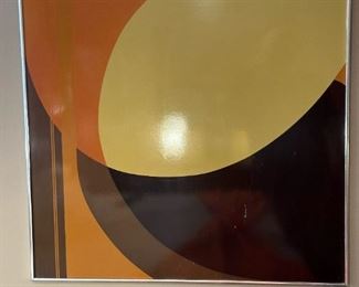 Framed MCM Abstract Artwork