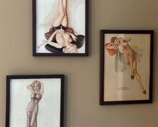 VARGAS Framed Nude Prints