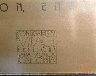 Framed ERTE L'Amour 1979 Serigraph Mirage Edition