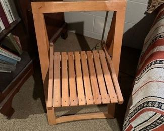 Italian Trieste Folding Chair by ALDO JACOBER