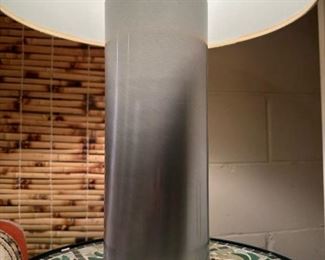 MCM Brushed Aluminum Table Lamp