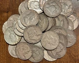Franklin SILVER Half Dollars
