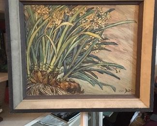 Vintage oil paintings all signed.