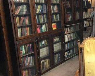 Books and library bookcases!