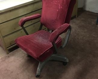 Mohair vintage office chairs 