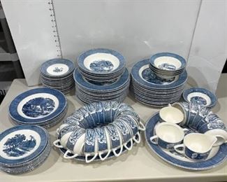 Currier and Ives china 92 pieces