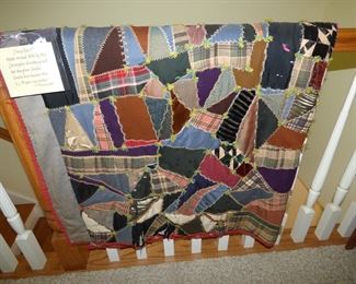 Antique Crazy Quilt in AS IS condition
