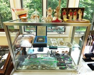 Vintage Christmas Angels, 90% coins of all kinds, Uncirculated Mint Sets, Pocket Knives (SEE NEXT 3 PICTURES)