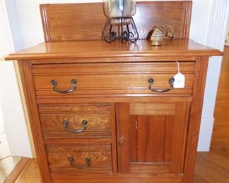 Antique Oak Wash Stand