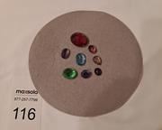 wpolished glass gems1161 t