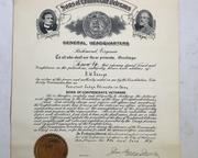 w1929 sons of confederate veterans certificate1961 t