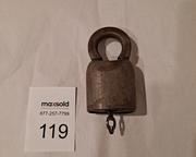 wrare vintage jhw climax us antique padlock with key1191 t