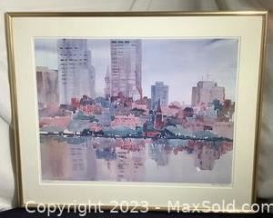 wframed print of cityscape1431 t