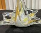 wvintage murano webbed glass1361 t