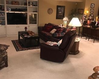 Items Located In The Lower Level Family Room