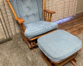 Glider and footstool