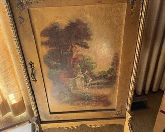 Hand painted music cabinet