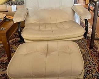 MCM Danish chair and ottoman