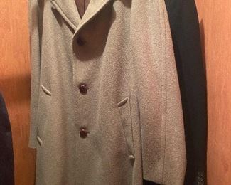 Men’s camel hair and cashmere coats