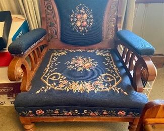 Ornate carved chair