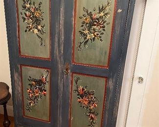 Beautifully painted armoire 