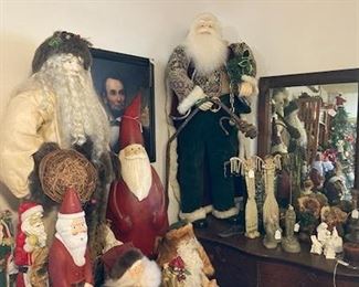 More Christmas, chest, mirror, and framed Honest Abe