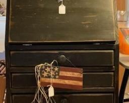 One of two primitive style desks