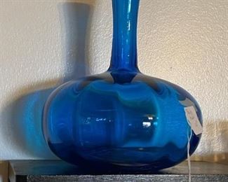 Blue Blenko vase