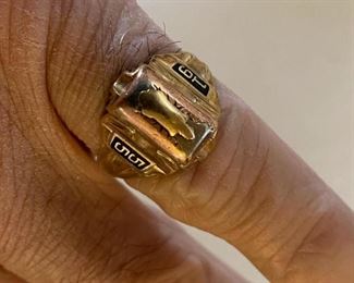 10K class ring, 1955