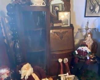 Antique Side by Side secretary, bookcase