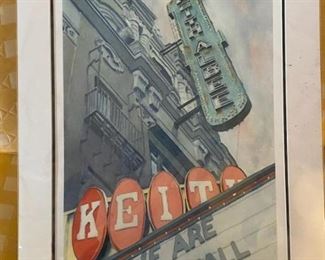 Matted and signed "We Are Marshall" Rhal Berle print, #86 of 250.