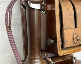 early 1880s long pole telephone receiver