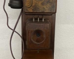 rare OVERLUND antique wall telephone 1880s