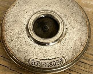 early WE 7 digit beveled edge telephone transmitter