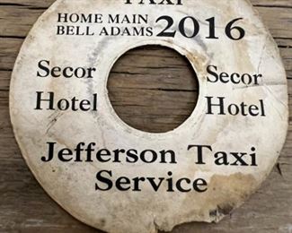 Antique Telephone advertising around mouthpiece