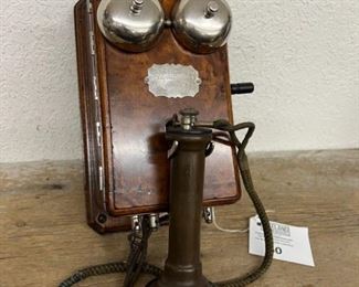 National Bell Telephone COFFIN with Long Pole receiver