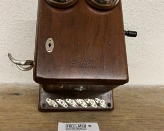 Western Electric walnut telephone top box