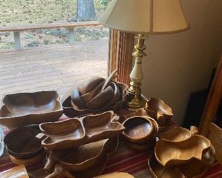 Monkeypod wood serving pieces