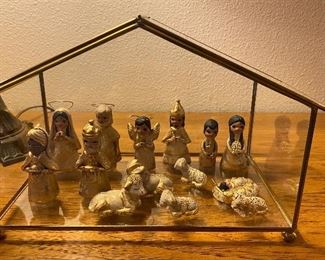 Vintage nativity set